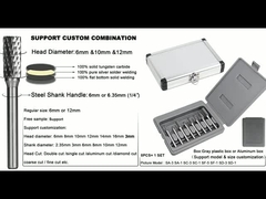 Volframcarbideburren voor precisiebreiding, polijsten, vormgeven en afborren