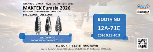 laatste bedrijfskennis over WUW / Chengdu Joint Carbide Co., Ltd. zal deelnemen aan MAKTEK Eurasia 2026 in Istanbul, Turkije
