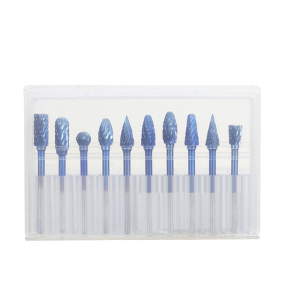Goede prijs. Blauwe coating Precision Cutting gemaakt snel en gemakkelijk met gecementiseerde Carbide Burr Set Shank Grootte 1/8-1/4 inch of 3-6MM online