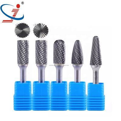 Goede prijs. Gratis voorbeeld Rotary Power Tool Parts 6mm Boomvorm Double Cut End Grinding Die Grinder Bits Tungsten Rotary File Carbide Burr online