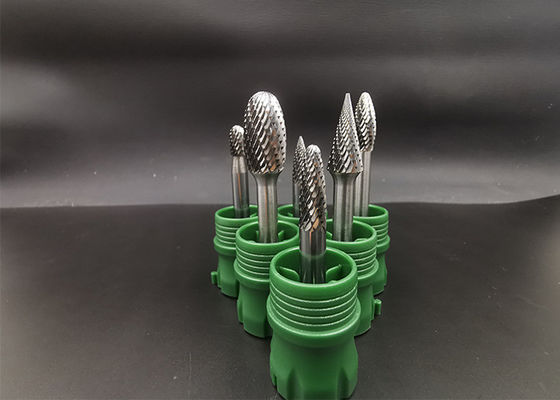 Goede prijs Kegelvorm 6mm Steel 10mm Hoofdcarbide Roterende Braam online
