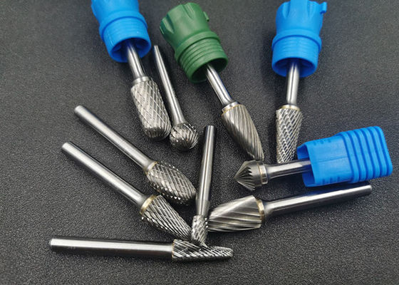 Goede prijs 6mm Boog Gericht Neuscarbide Roterend Burr With 1/4 Duimsteel online