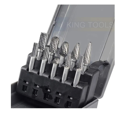 Goede prijs. Het malen Gravure het Oppoetsen Wolframcarbide Burr Set 10pcs 6mm voor Metaalhout online