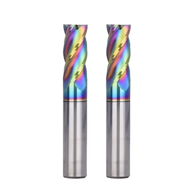Goede prijs Het regenboogcarbide DLC bedekte het Malensnijder van Beëindigenmills fresas CNC voor Aluminium/Koper met een laag online