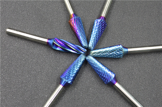 Goede prijs YG-serie Standard Cut 1 4 6mm Scank Coating Carbide Burr Bits voor Aluminium Acceptabele proefbestelling online