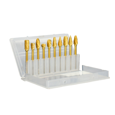 Goede prijs. Versatile wolfraamcarbide-boorstel met gele coating 3-6 mm Schaakgrootte voor ABRASIV/GROEN online