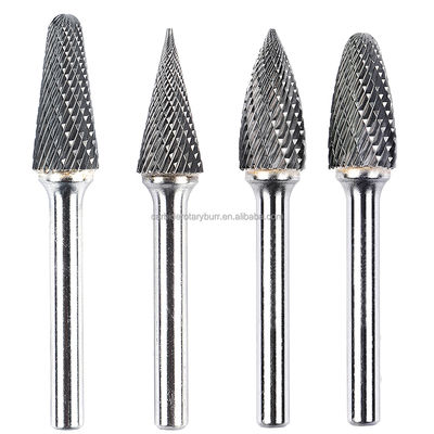 Goede prijs. OEM/ODM 10pcs 6mm 1/4' 'Shank Dia Metal Hout slijpen Graveren Polijsten Tungsten Rotary Burr Set Porting Tools Carbide Burrs online
