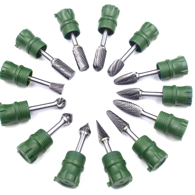Goede prijs. 1/4 inch schacht wolfraamcarbide dubbel gesneden roterende freesenset online