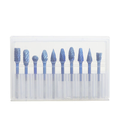 Goede prijs. 3 mm Shank Double Cut Tungsten Carbide Rotary Burr met blauwe coating voor metaal en houtbewerking online