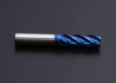 Blauwe Deklaag van het het Carbidebeëindigen van het 1/8 Duimwolfram Molen 2 Fluit 3 Fluit 4 Lange de Lengtesteel van de Fluitsnijder