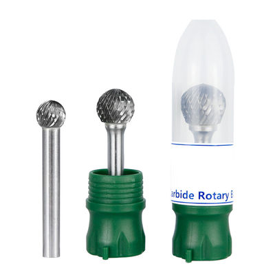 Goede prijs 1/4“ Steel 6,35 mm Dia Double Cut Solid Carbide Roterend Burr Porting Tools Carbide Burrs online