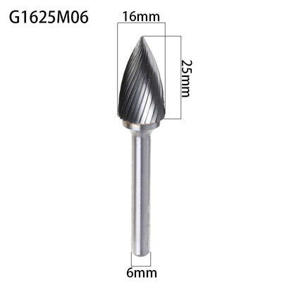 YG8 industriële Cilindrische Carbideburr rotary rasp for drill Aangepaste Steel Diamter