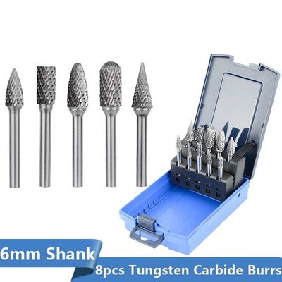 Goede prijs. Oppoetsende Wolfram Roterend Burr Set 10pcs 6mm van de metaal het Houten Malende Gravure online
